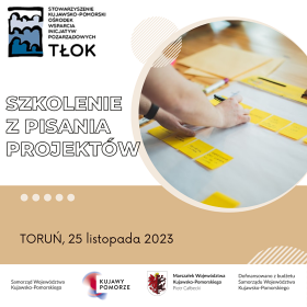 Szkolenie z pisania projektów - Toruń